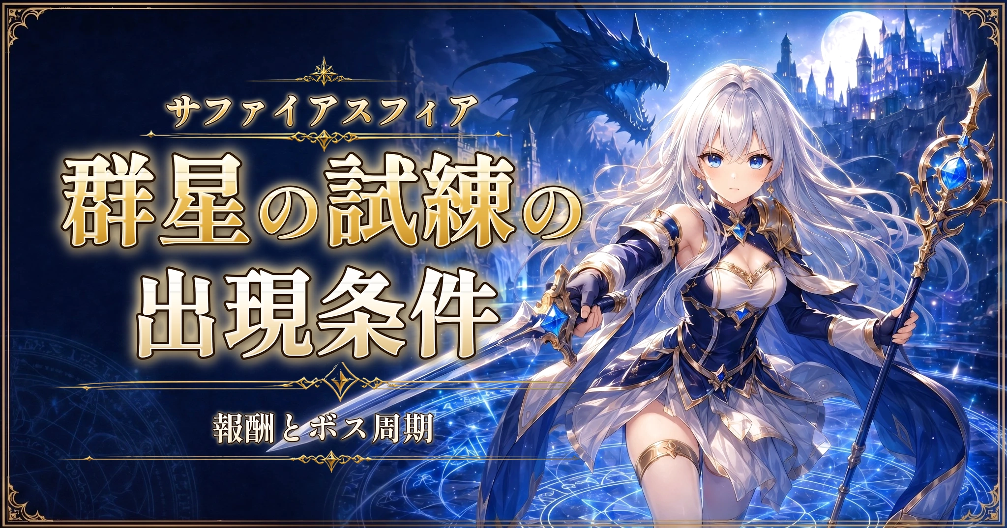 サファイアスフィアの群星の試練の出現条件｜報酬とボス周期
