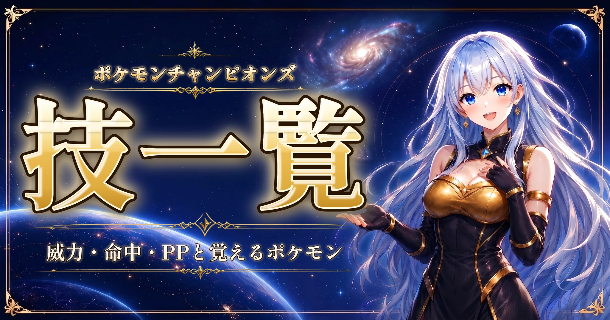 ポケモンチャンピオンズの技一覧|威力・命中・PPと覚えるポケモン