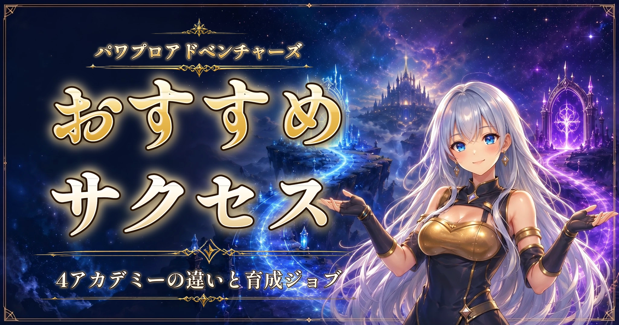 パワプロアドベンチャーズのおすすめサクセス|4アカデミーの違いと育成ジョブ