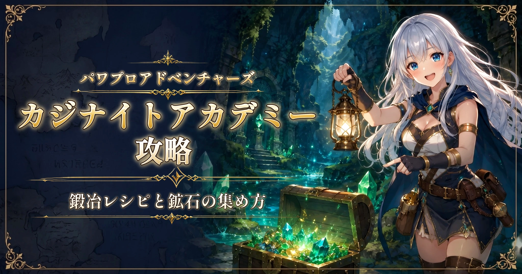 パワプロアドベンチャーズのカジナイトアカデミー攻略|鍛冶レシピと鉱石の集め方