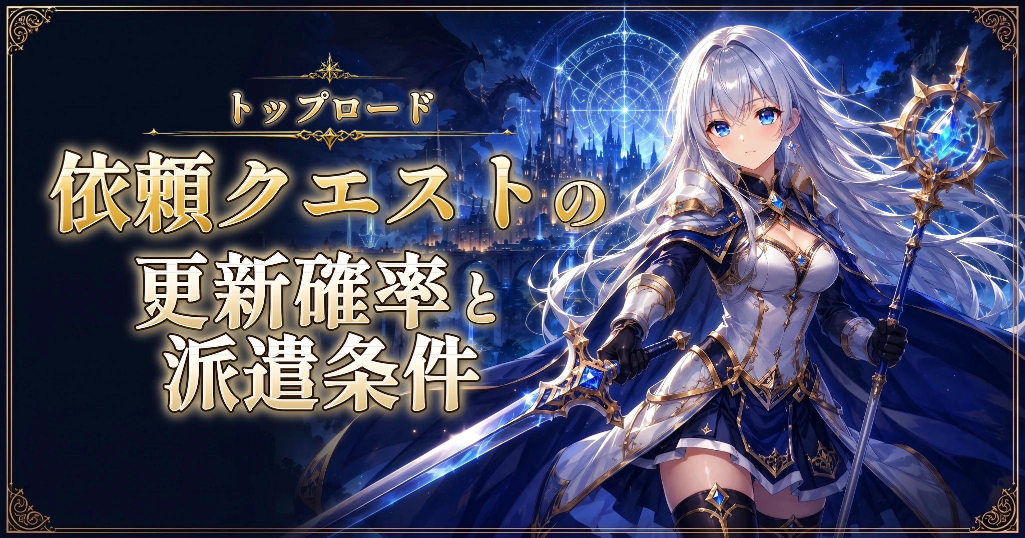 トップロードの依頼クエストの更新確率と派遣条件