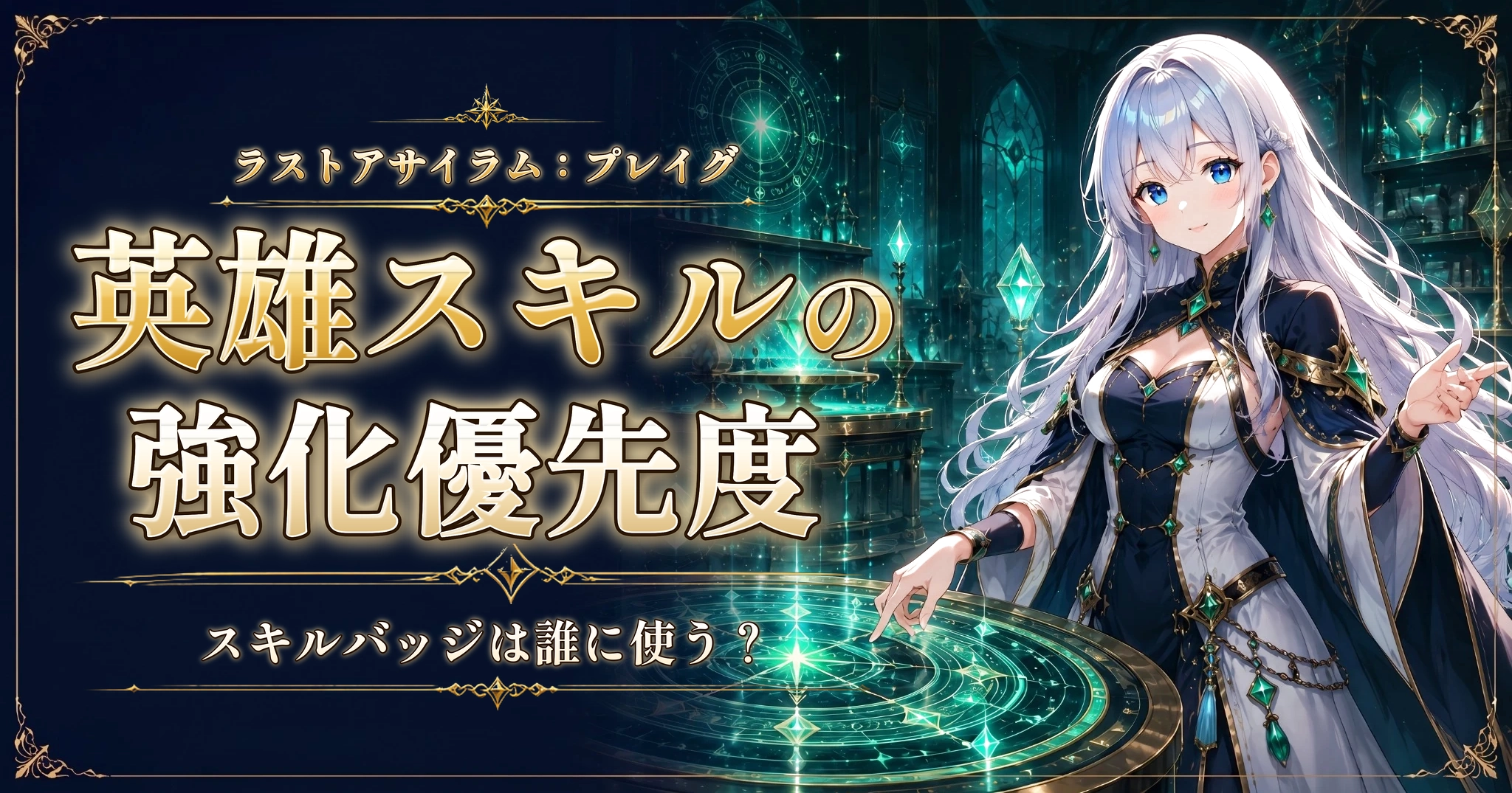 ラストアサイラム：プレイグの英雄スキルの強化優先度｜スキルバッジは誰に使う？