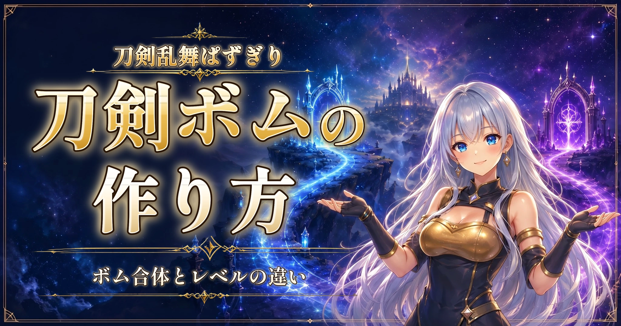 刀剣乱舞ぱずぎりの刀剣ボムの作り方｜ボム合体とレベルの違い