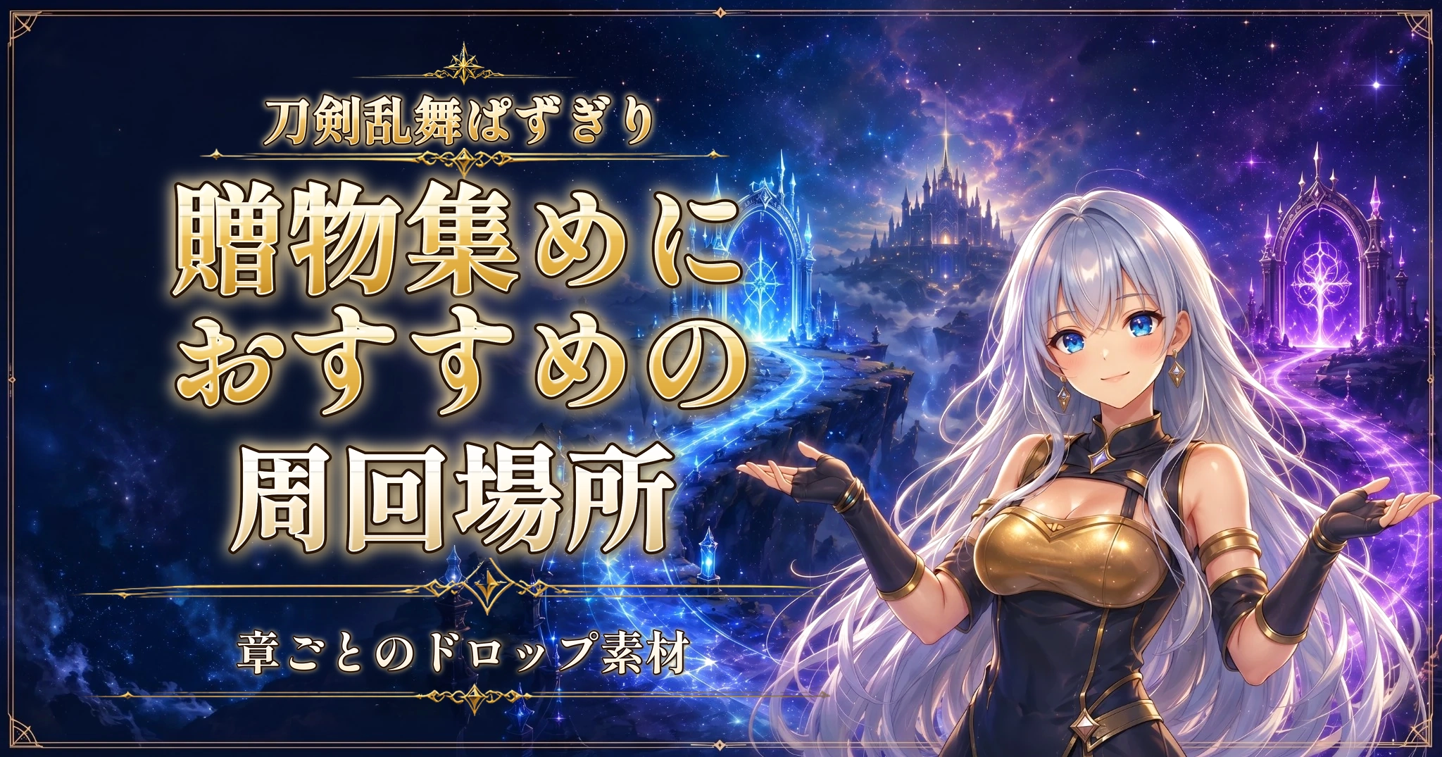 刀剣乱舞ぱずぎりの贈物集めにおすすめの周回場所｜章ごとのドロップ素材