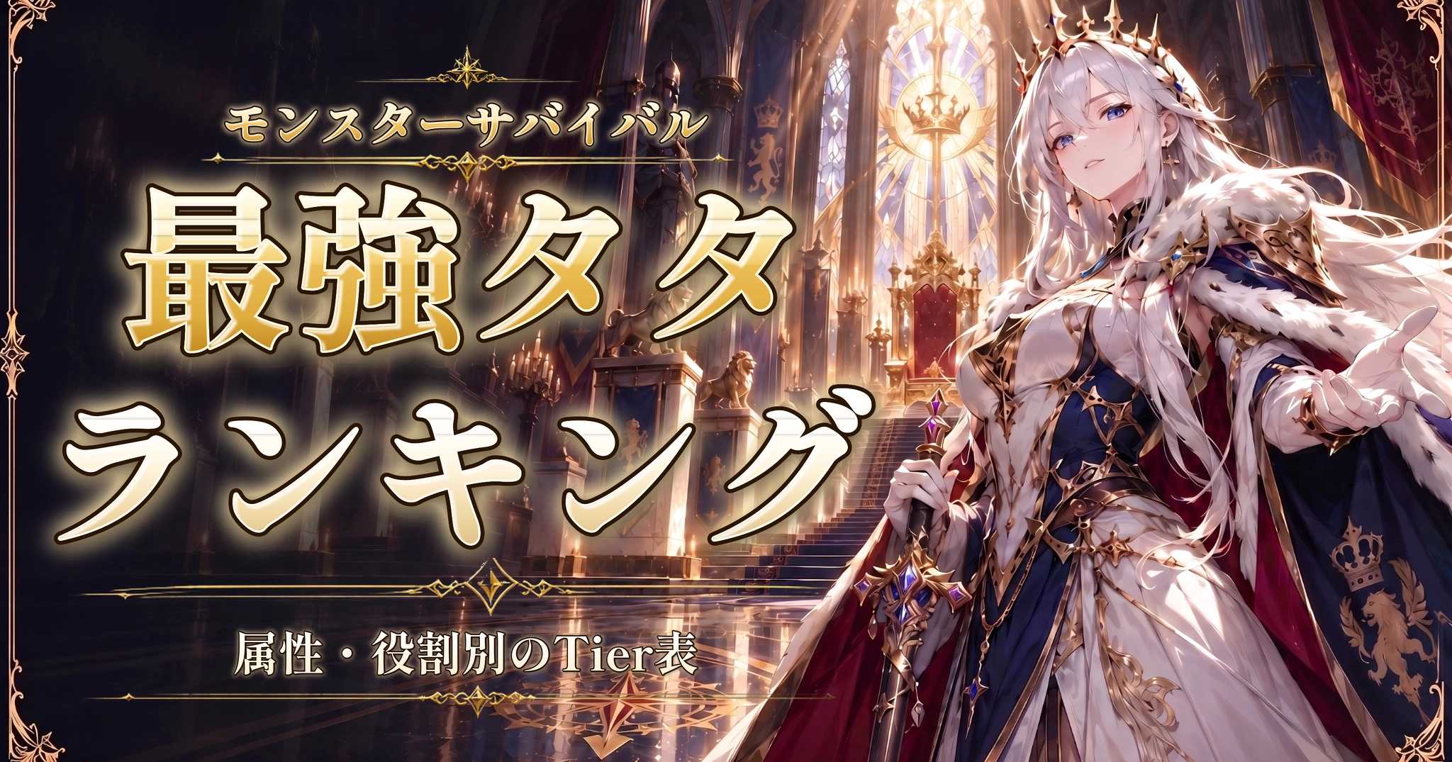 モンスターサバイバルの最強タタランキング｜属性・役割別のTier表