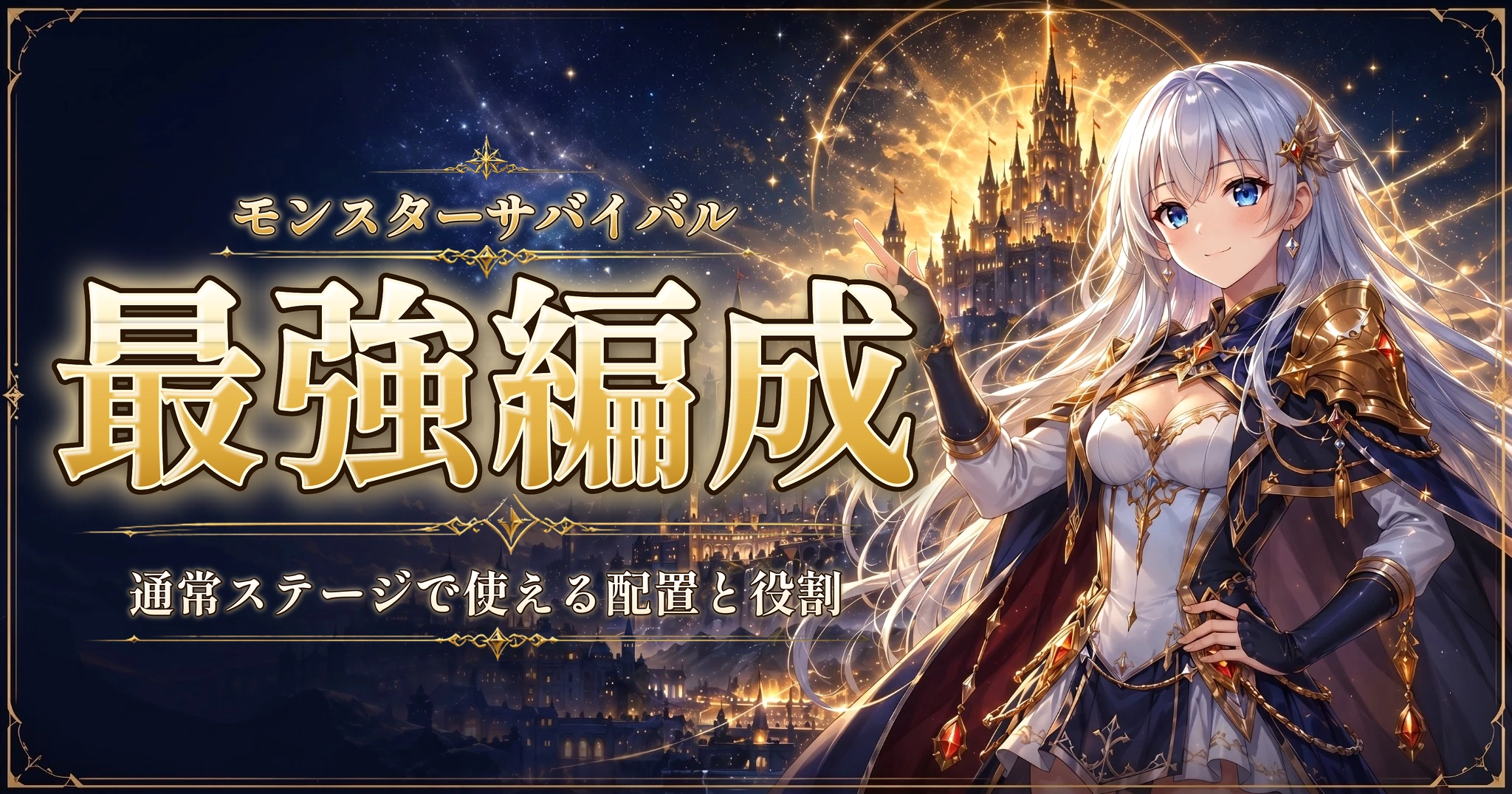 モンスターサバイバルの最強編成｜通常ステージで使える配置と役割