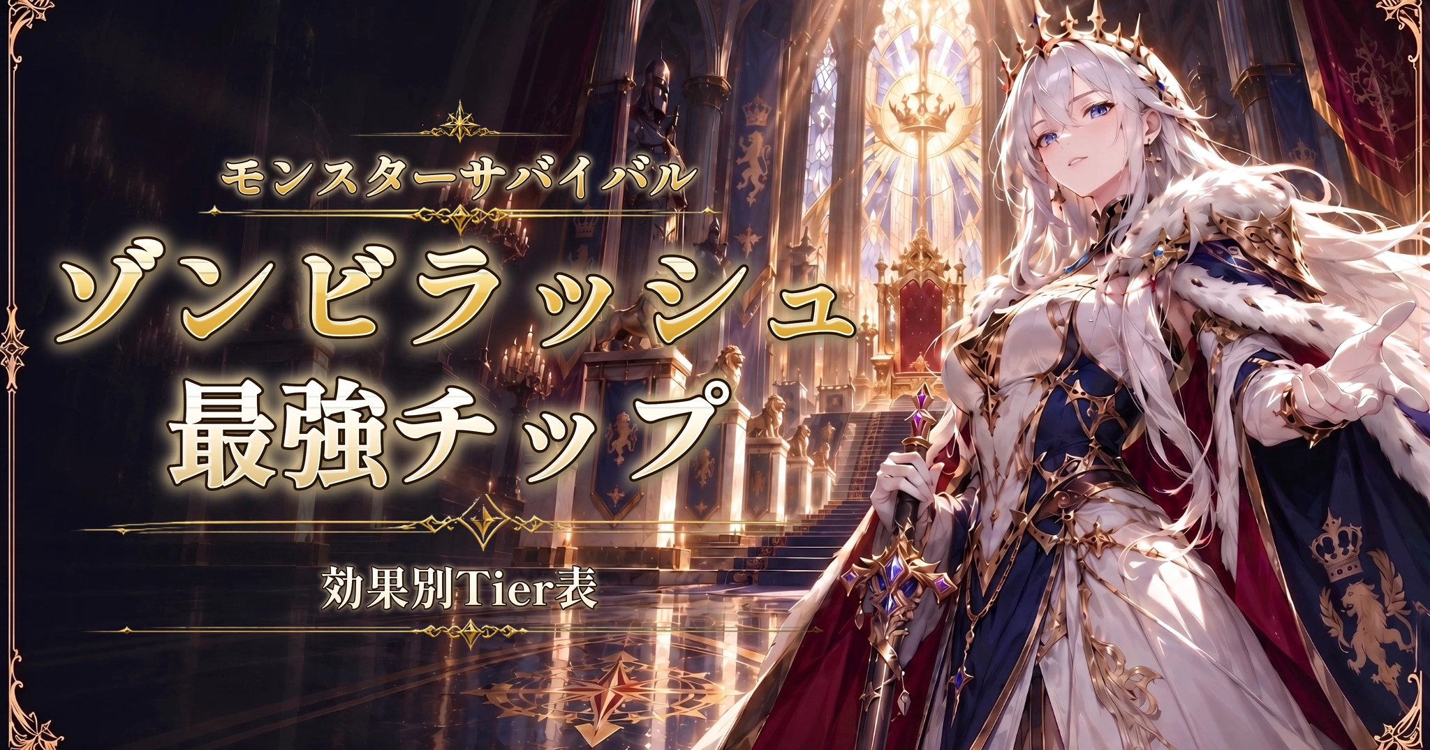 モンスターサバイバルのゾンビラッシュ最強チップ｜効果別Tier表