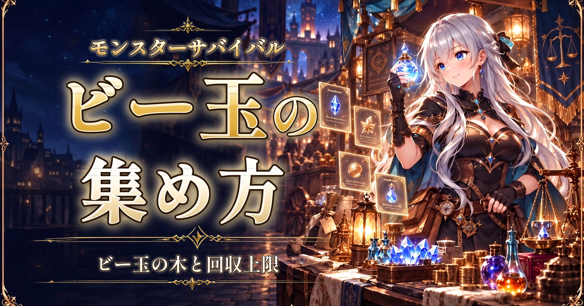 モンスターサバイバルのビー玉の集め方｜ビー玉の木と回収上限