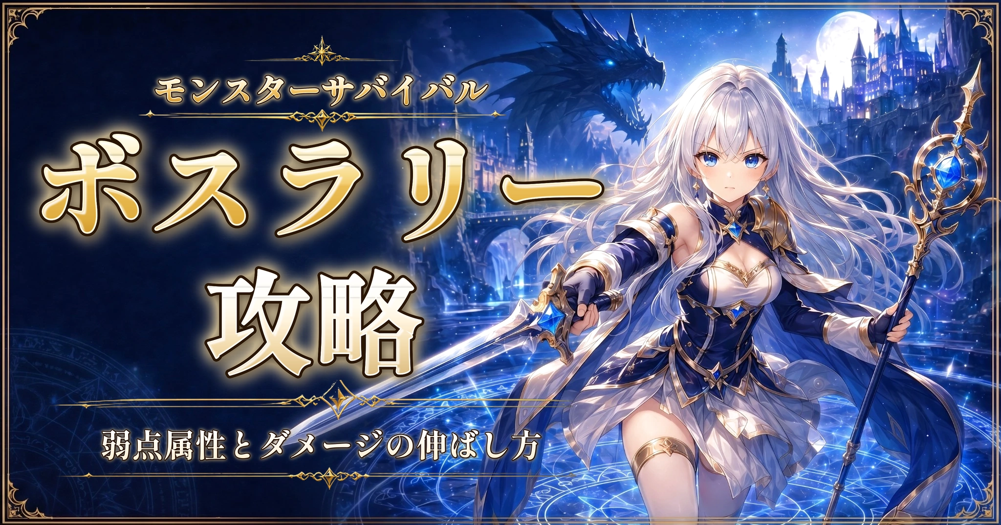 モンスターサバイバルのボスラリー攻略｜弱点属性とダメージの伸ばし方