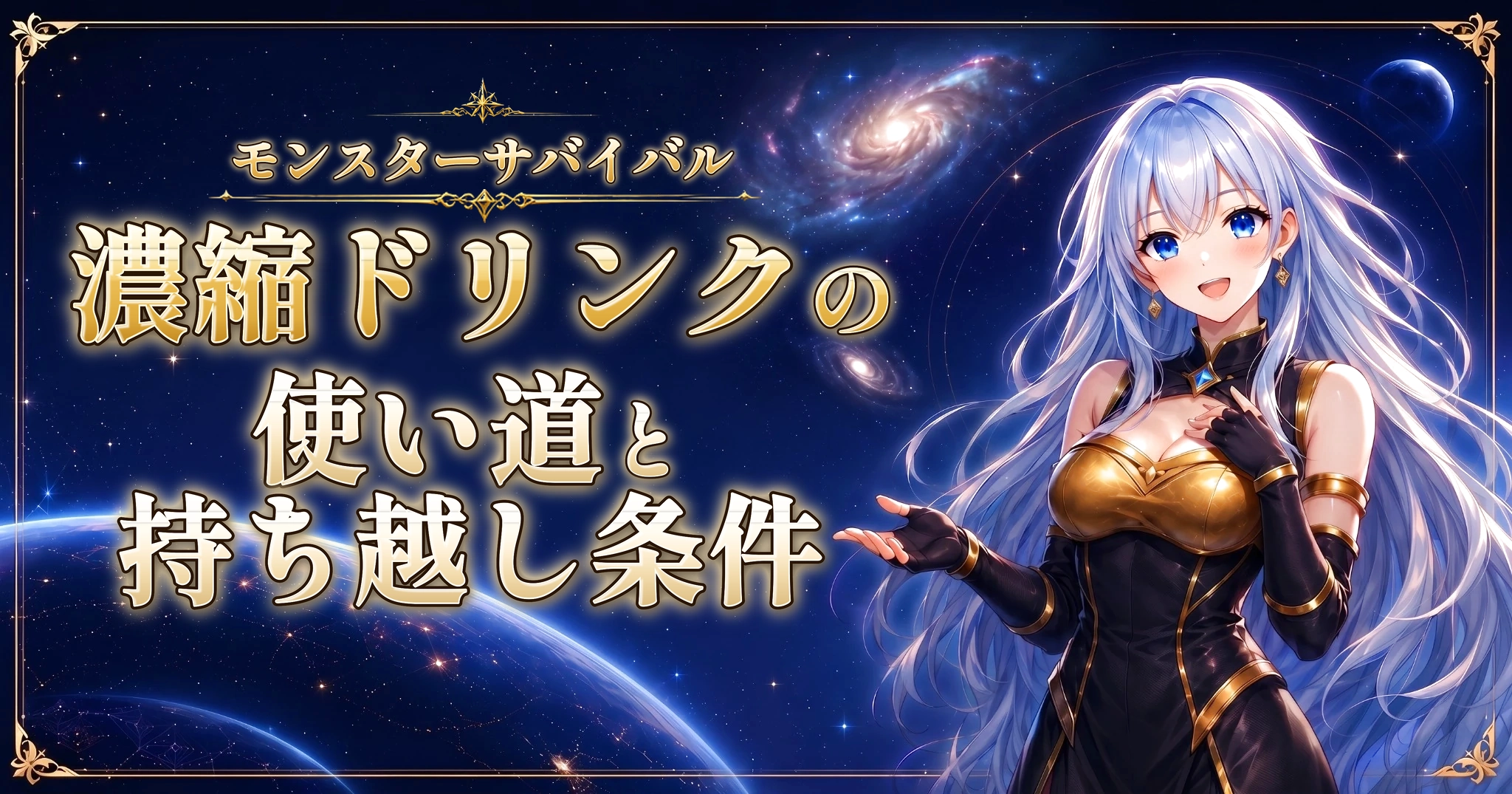 モンスターサバイバルの濃縮ドリンクの使い道と持ち越し条件