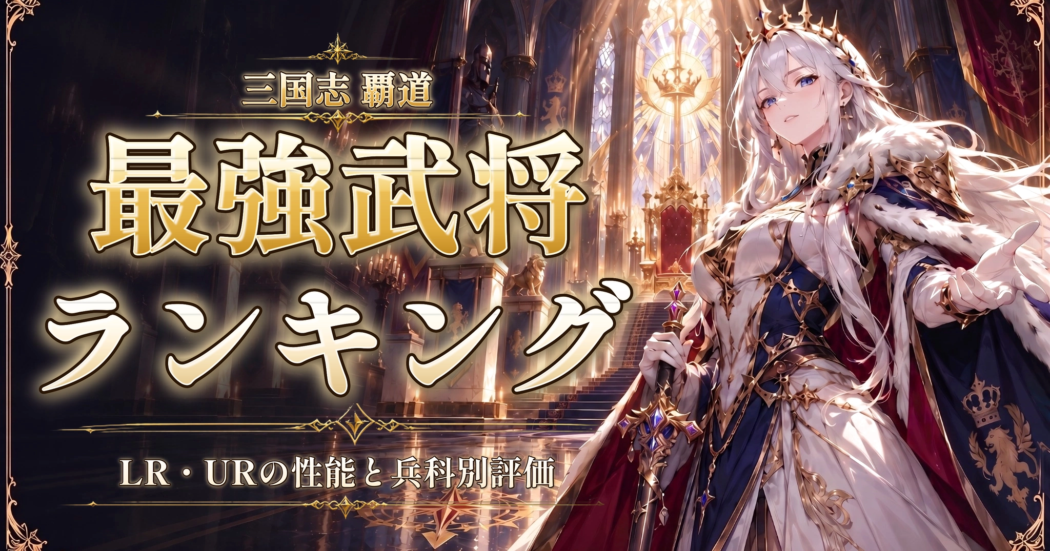 三国志 覇道の最強武将ランキング｜LR・URの性能と兵科別評価