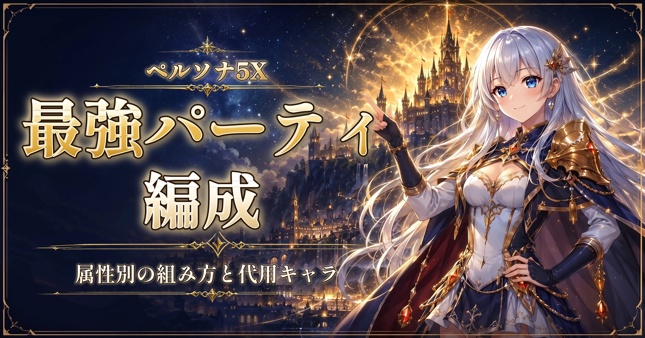 ペルソナ5Xの最強パーティ編成｜属性別の組み方と代用キャラ