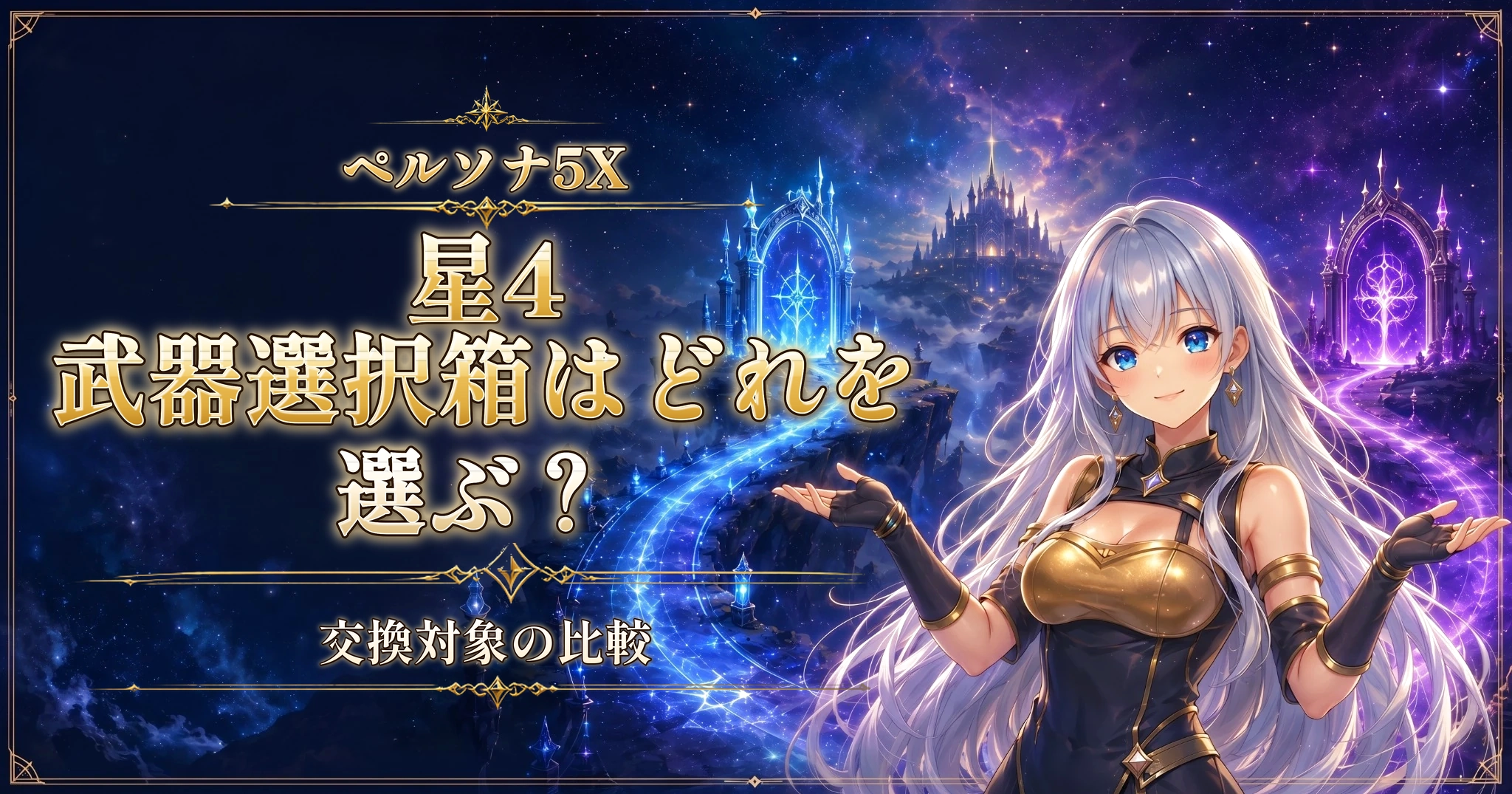 ペルソナ5Xの星4武器選択箱はどれを選ぶ？｜交換対象の比較