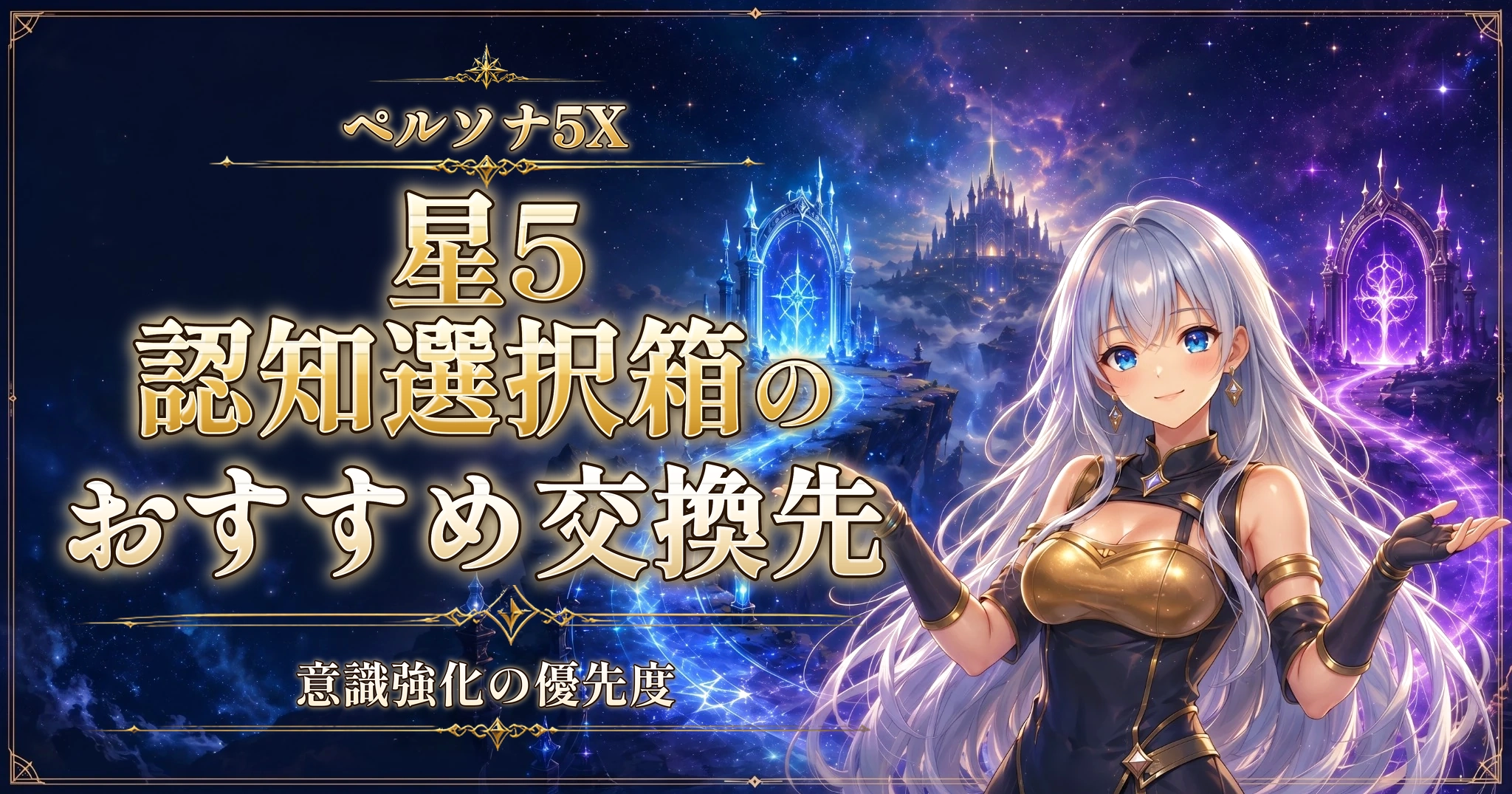 ペルソナ5Xの星5認知選択箱のおすすめ交換先｜意識強化の優先度